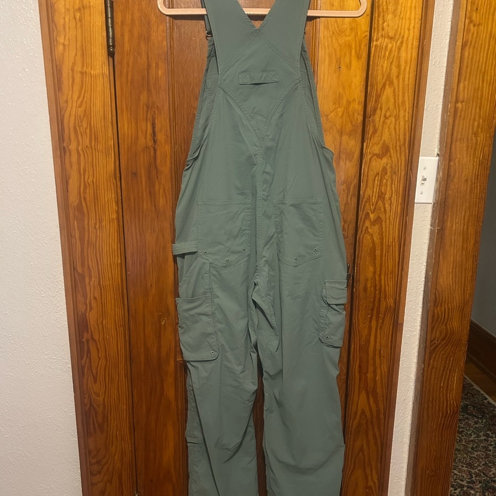 Duluth Trading Heirloom Gardening Overalls - Women’s XXS x 29 Green - Picture 3 of 8